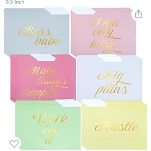 Motivational File Folders Set of 6